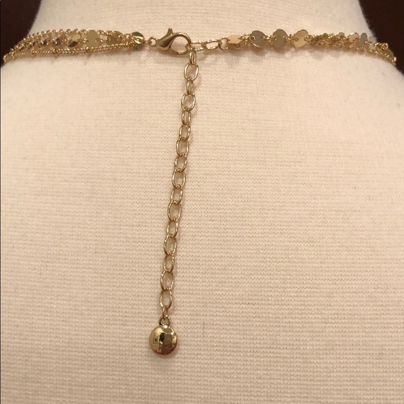 BaubleBar Triple Strand gold necklace - NIB - Picture 3 of 4